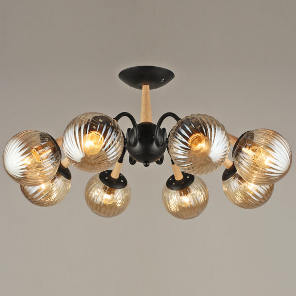 04886-0.3-08 BK+WOOD светильник потолочный 04886-0.3-08 BK+WOOD светильник потолочный