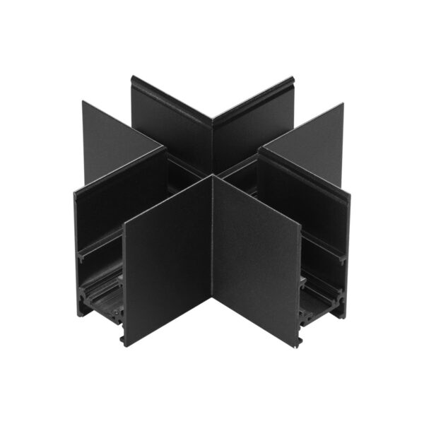 058246a6dce2f45a16a089389b8e24c2 135172 SHINO NT23 116 черный Соединитель для низковольтного шинопровода «X-образный» IP20 FLUM