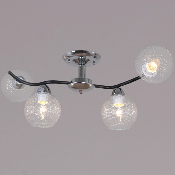 07624-0.3-04 CR+BK светильник потолочный 07624-0.3-04 CR+BK светильник потолочный