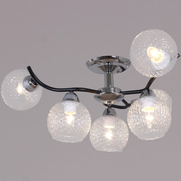 07624-0.3-06 CR+BK светильник потолочный 07624-0.3-06 CR+BK светильник потолочный