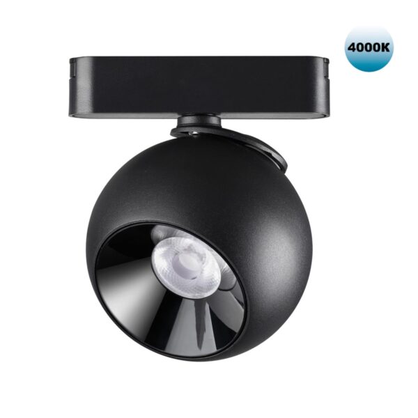 0765e06385630a7f3b173b2d85b319fd 359100 SHINO NT23 053 черный Трековый светильник для низков. шинопровода IP20 LED 4000K 12W 48V 960Лм SMAL