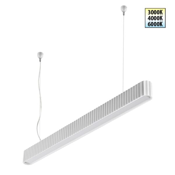 0af4778226e989e463e27c39e4801dbd 359404 OVER NT24 542 белый Светильник подвесной с переключателем цв.температуры, длина провода 2м IP20 LED 28W 220V 3000/4000/6000K YESO