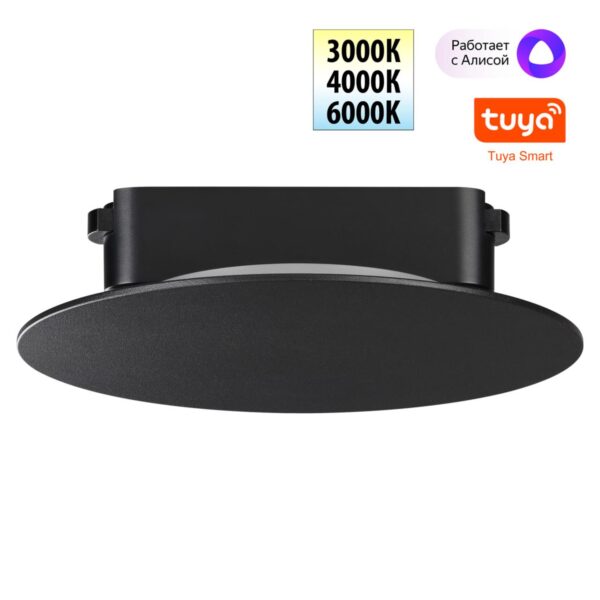 0f9d9654665902876675d7acf9e24f21 359475 SHINO NT24 106 черный Трековый смарт-светильник для низковольтного шинопровода с двумя режимами работы IP20 LED 6W 24V 3000-6000K EASY