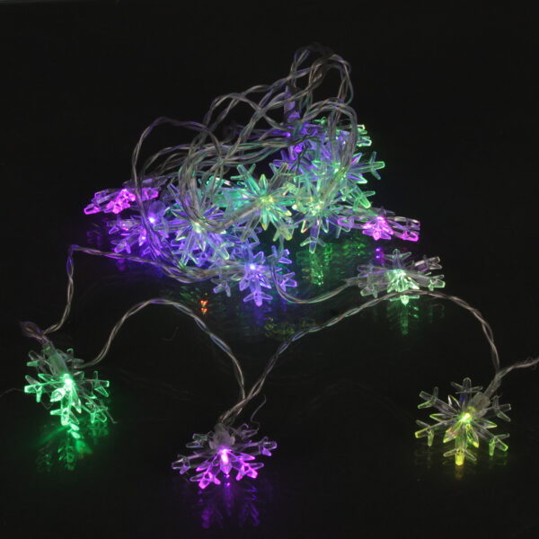 A-472 гирлянда светодиодная, прозрачный провод 4м, 20 LED с насадками "снежинка", от USB A-472 гирлянда светодиодная, прозрачный провод 4м, 20 LED с насадками «снежинка», от USB