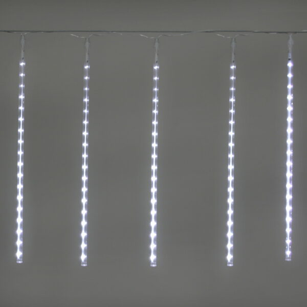 A-947 WT светодиодная гирлянда "тающие сосульки", длиной 250см, 8 "сосулек" 50см, прозрачный провод A-947 WT светодиодная гирлянда «тающие сосульки», длиной 250см, 8 «сосулек» 50см, прозрачный провод
