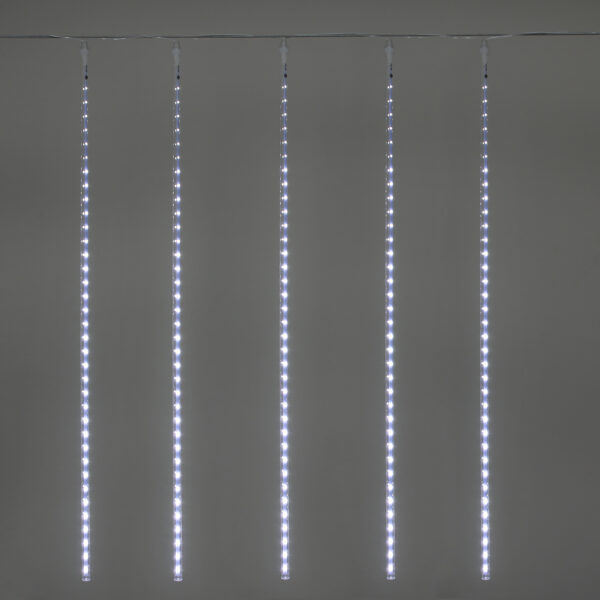 A-948 WT светодиодная гирлянда "тающие сосульки", длиной 250см, 8 "сосулек" 80см, прозрачный провод A-948 WT светодиодная гирлянда «тающие сосульки», длиной 250см, 8 «сосулек» 80см, прозрачный провод