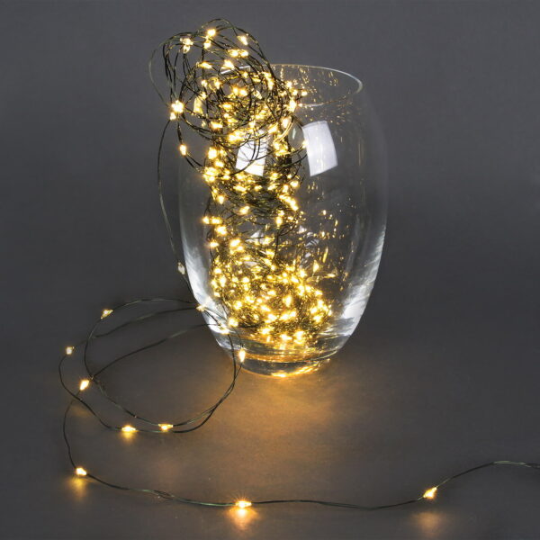 A-961A WW гирлянда светодиодная "Роса", 20м, 200LED, темно-зеленый провод A-961A WW гирлянда светодиодная «Роса», 20м, 200LED, темно-зеленый провод