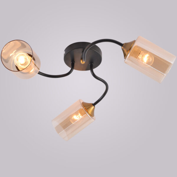 01608-0.3-03 BK+BRASS светильник потолочный 01608-0.3-03 BK+BRASS светильник потолочный