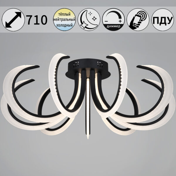 74390-0.3-09L black светильник потолочный 74390-0.3-09L black светильник потолочный