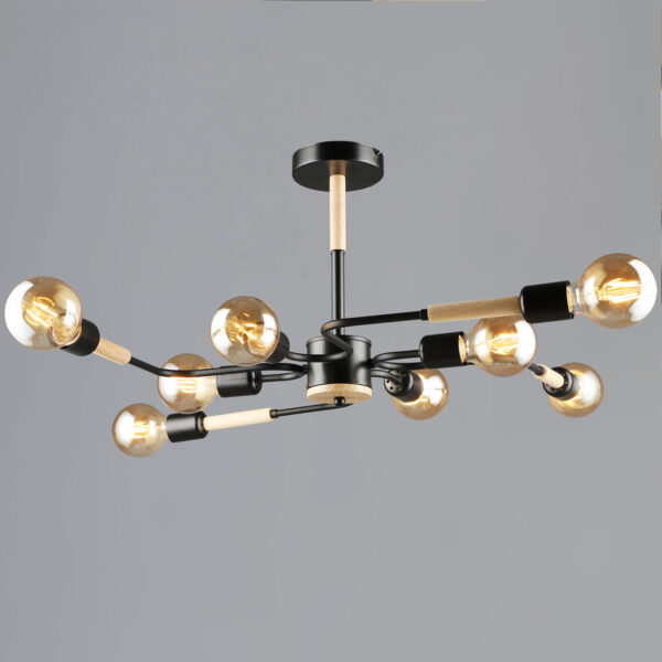 10070-0.3-08 BK+WOOD светильник потолочный 10070-0.3-08 BK+WOOD светильник потолочный