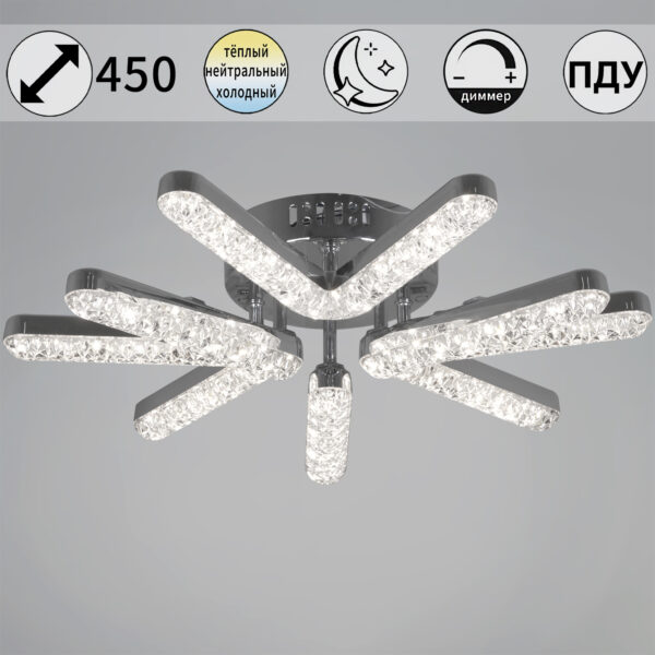 13190-0.3-3+3 CR светильник потолочный 13190-0.3-3+3 CR светильник потолочный