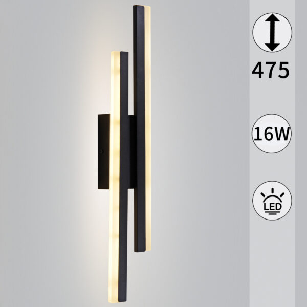 86233-9.2-001U LED2Х8W BK светильник настенный 86233-9.2-001U LED2Х8W BK светильник настенный
