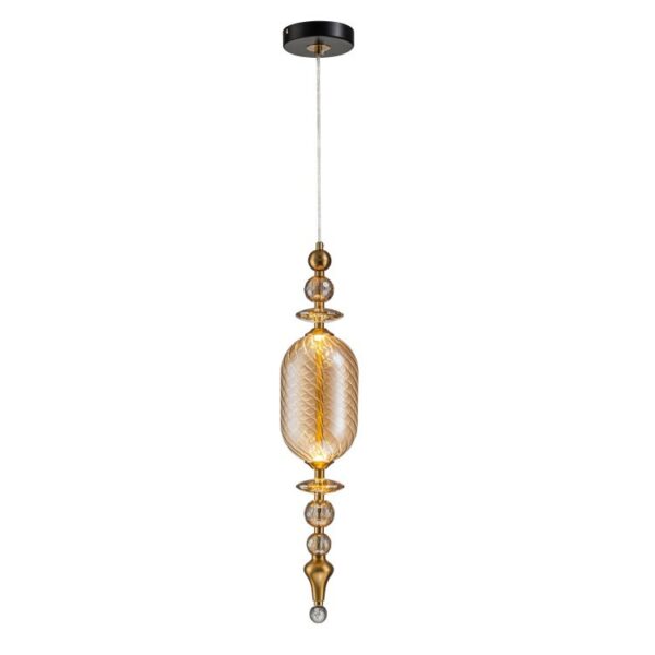 1457.970 Светильник подвесной Belfast Herbison A1933 / D / A3 CA GL Золотой / Стекло / Янтарный