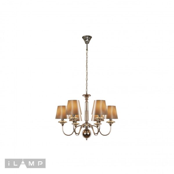 Подвесная люстра iLamp Rolling P2406-6 Nickel Подвесная люстра iLamp Rolling P2406-6 Nickel