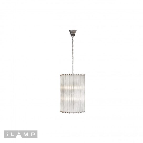 Подвесная люстра iLamp Manhattan MD0266-6 SILVER BRUSH Подвесная люстра iLamp Manhattan MD0266-6 SILVER BRUSH