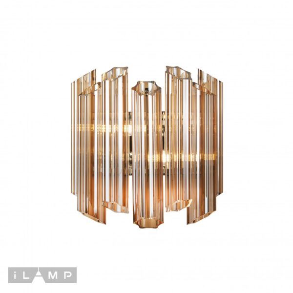 Настенный светильник iLamp MB0267-2C CHROME+BROWN Настенный светильник iLamp MB0267-2C CHROME+BROWN