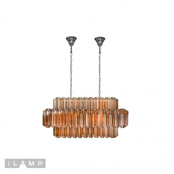 Подвесная люстра iLamp Destiny MD0267-14B CHROME+BROWN Подвесная люстра iLamp Destiny MD0267-14B CHROME+BROWN
