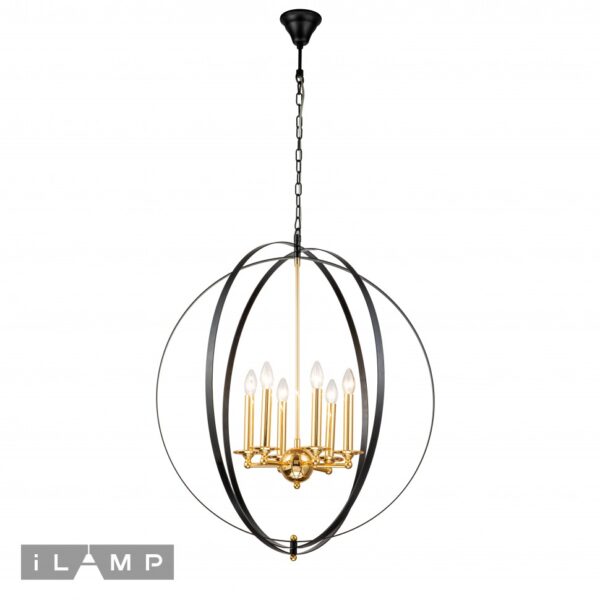Подвесная люстра iLamp Element 9977-800 GOLD&BLACK Подвесная люстра iLamp Element 9977-800 GOLD&BLACK