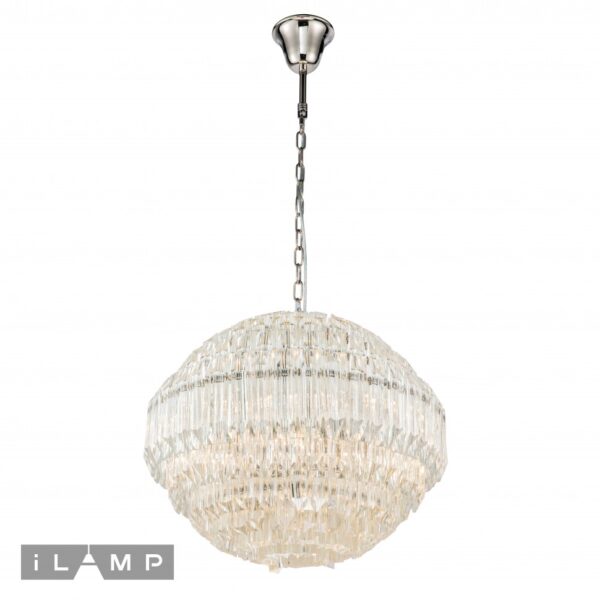 Подвесная люстра iLamp Manhattan 103D-10 Nickel Подвесная люстра iLamp Manhattan 103D-10 Nickel