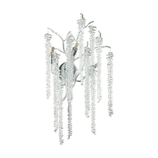 1d6842fd9cfdf7dbf881f16d6a5311e6 5004/3W HALL ODL23 637 серебристый/прозрачный металл/хрусталь Бра G9 3*40W BANCHE