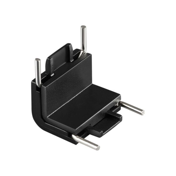 1d83619024834fc7b380960d0902e75e 135271 SHINO NT24 093 черный Соединитель с токопроводом «Г» (потолок/стена) для низковольтного шинопровода IP20 24V EASY