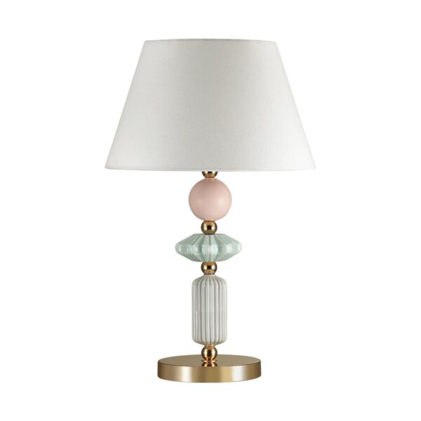 1e320b9584410283bf1abcd6c235ac97 4861/1TB CLASSIC ODL_EX22 203 золотой/раноцветн.керамика/абажур Настольная лампа E27 1*60W 4861/1TB CANDY