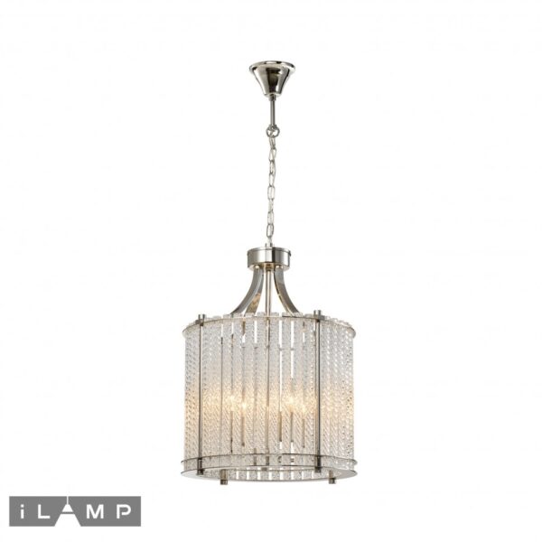 Подвесной светильник iLamp MANHATTAN P2554-4 NICKEL Подвесной светильник iLamp MANHATTAN P2554-4 NICKEL