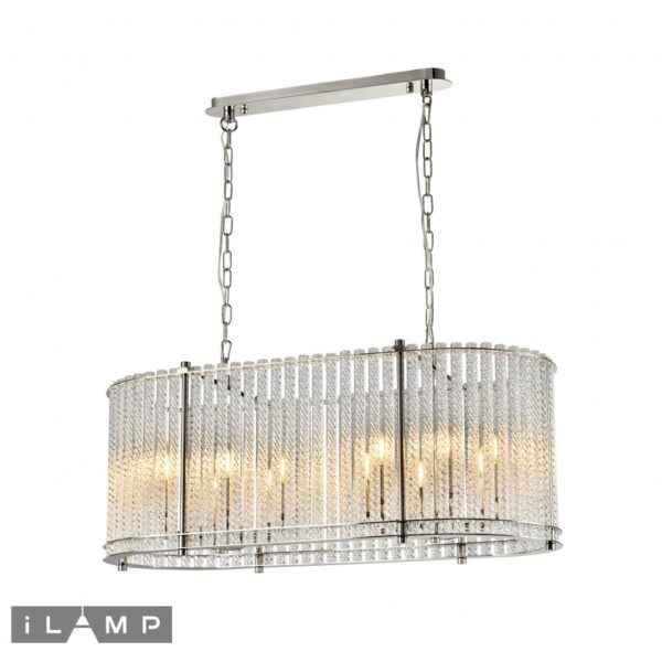 Подвесной светильник iLamp MANHATTAN P2554-12 NICKEL Подвесной светильник iLamp MANHATTAN P2554-12 NICKEL