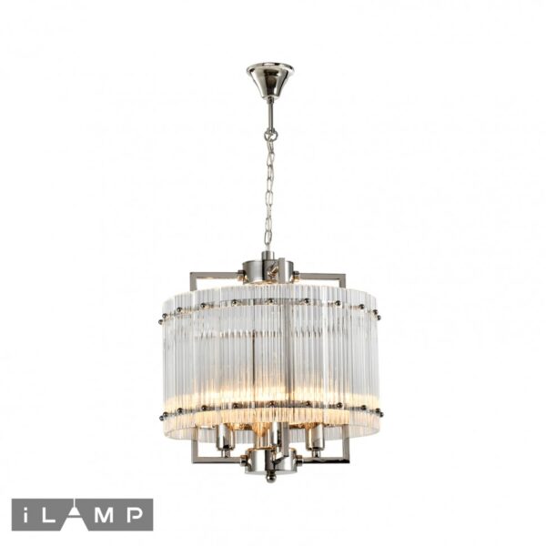 Подвесной светильник iLamp SILVERSTONE P9503-4 NICKEL Подвесной светильник iLamp SILVERSTONE P9503-4 NICKEL