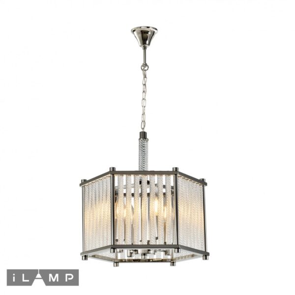 Подвесной светильник iLamp RICH P9509-4 NICKEL Подвесной светильник iLamp RICH P9509-4 NICKEL
