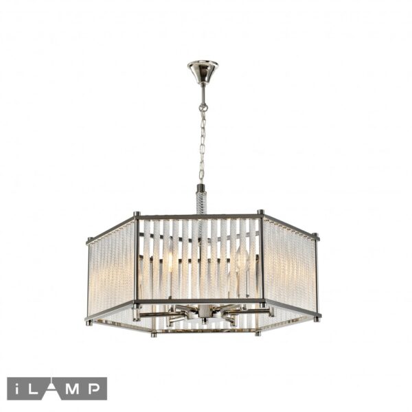 Подвесной светильник iLamp RICH P9509-6 NICKEL Подвесной светильник iLamp RICH P9509-6 NICKEL