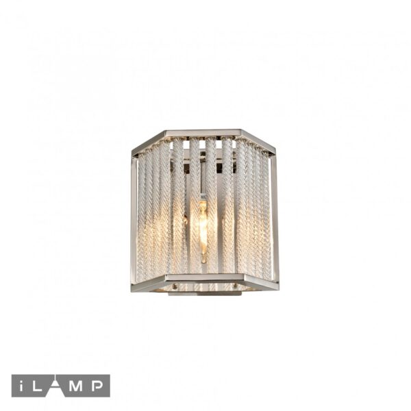 Настенный светильник iLamp RICH W9509-1 NICKEL Настенный светильник iLamp RICH W9509-1 NICKEL