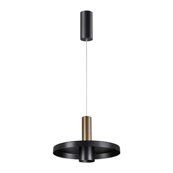 20d3cf53f1bd3b35775e868309d94e11 358984 OVER NT22 328 бронза светлая/черный Светильник светодиодный накладной, провод 2м IP20 LED 4000K 15W 220V ALBA