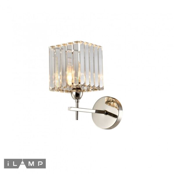 Настенный светильник iLamp STATEN ISLAND W9514-1 NICKEL Настенный светильник iLamp STATEN ISLAND W9514-1 NICKEL