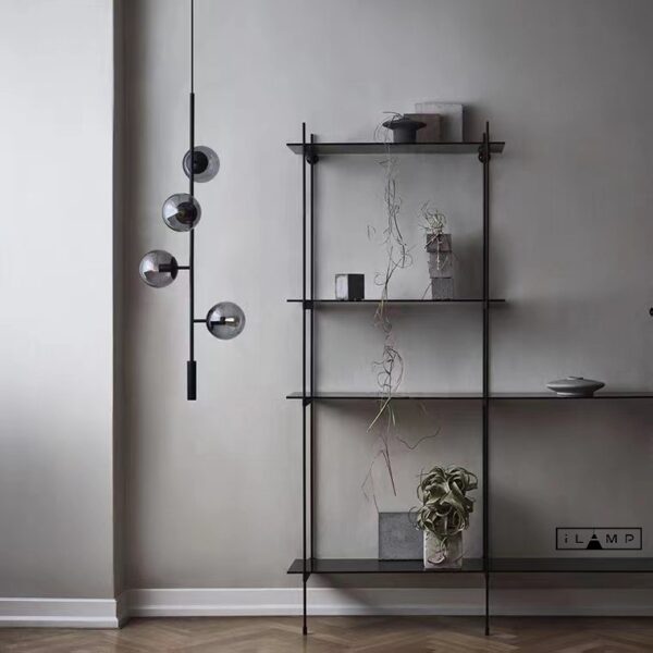 Подвесной светильник iLamp ARTIS 8149P/4B BLACK&SMOKY Подвесной светильник iLamp ARTIS 8149P/4B BLACK&SMOKY