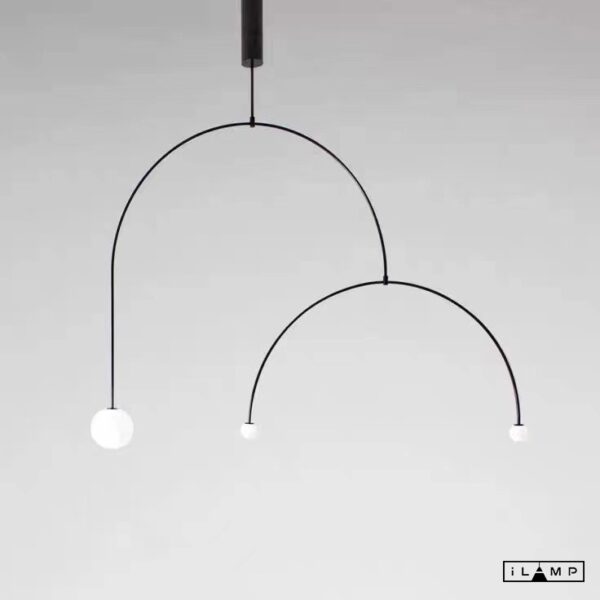 Подвесной светильник iLamp NORTH 8628P/3 BLACK&WHITE Подвесной светильник iLamp NORTH 8628P/3 BLACK&WHITE