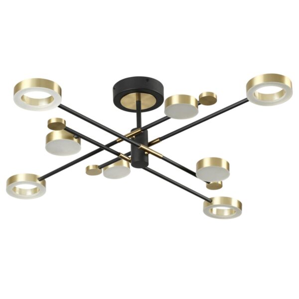 21d6a3bc00c954d42b99c4f38548fb4e 4321/63CL MIDCENT ODL22 347 металл/черный с бронзой Потолочный светильник IP20 LED 58W 2622Лм DENZEL