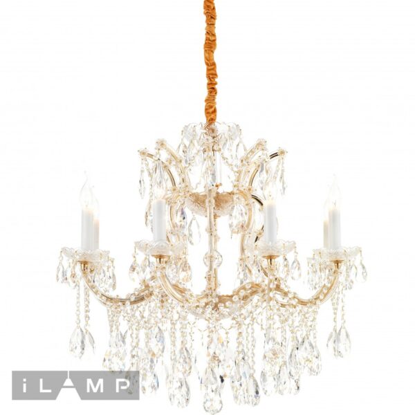 Светильник подвесной iLamp Diamond 6071-8 GD+CL Светильник подвесной iLamp Diamond 6071-8 GD+CL