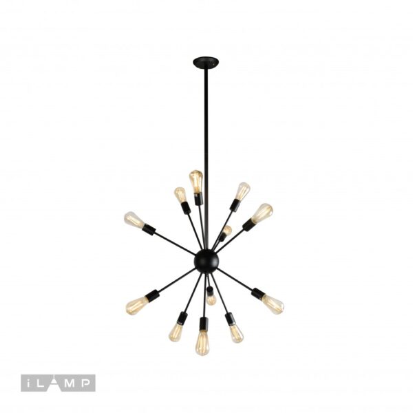 Подвесная люстра iLamp Twins Loft 209-12B Подвесная люстра iLamp Twins Loft 209-12B