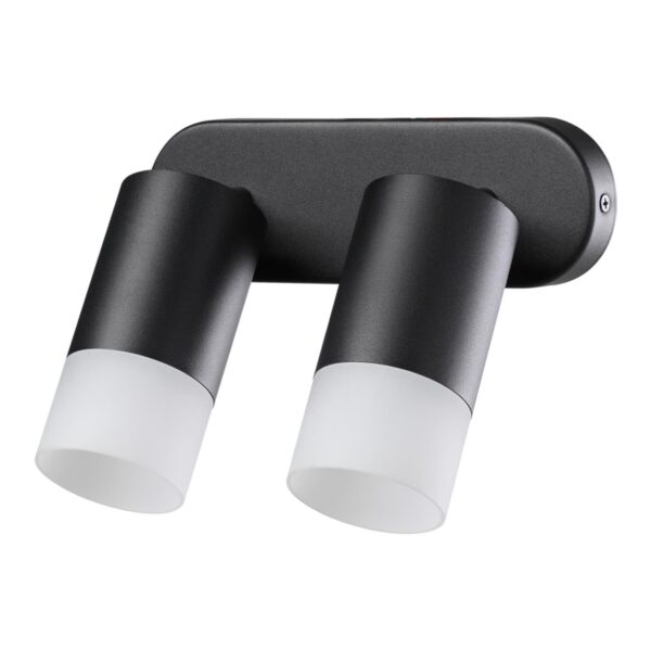 29af44a4e8f7137ea401fcbfaeb1b7ab 370737 OVER NT21 421 черный Светильник накладной IP20 GU10 9W 235V FLAX