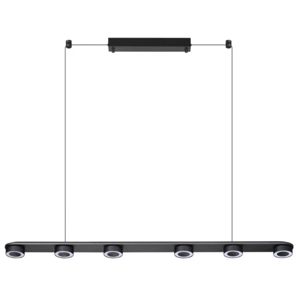 2bc4b6401c131912bb5f8383eb234389 6631/64L HIGHTECH ODL24 277 металл/черный/акрил Подвесной линейный светильник IP20 LED 64W 1667Лм 3000K 220V с раздельным вкл. Верх/низ TURMAN