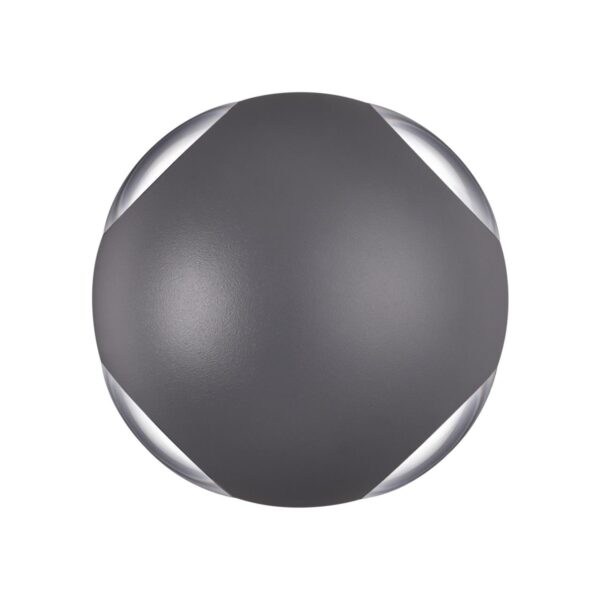 2c287366c8174368ae92df770757551a 358464 STREET NT20 377 темно-серый Ландшафтный настенный св-ник IP54 LED 4000K 12W 85-265V CALLE