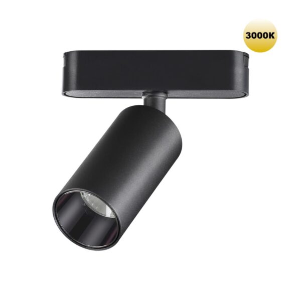 36ee7da426bd4875cc42dbe06f1ee7c5 359254 SHINO NT23 049 черный Трековый светильник для низковольтного шинопровода IP20 LED 12W 48V 1080Лм 3000К SMAL