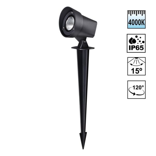 372cd1fef9999472b6f6d7c0005798b5 359219 STREET NT23 400 черный Светильник ландшафтный светодиодный грунтовой IP65 LED 13W 110-240V 1040Лм 4000К LANDSCAPE