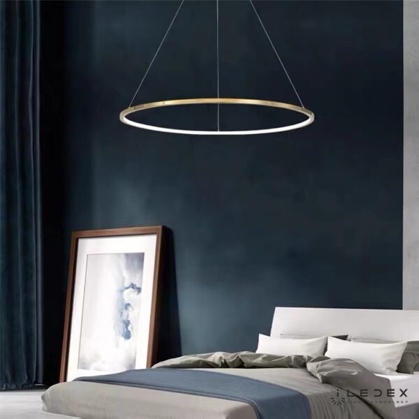 Подвесная люстра iLedex AXIS 10112P/1-24W-3000K-D800 BRASS Подвесная люстра iLedex AXIS 10112P/1-24W-3000K-D800 BRASS