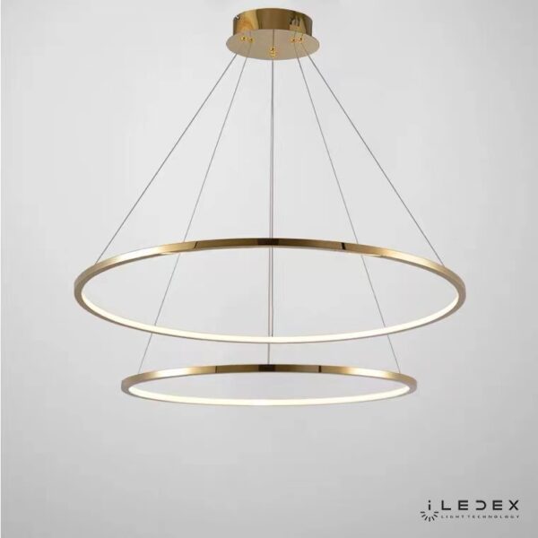 Подвесная люстра iLedex AXIS 10112P/2-39W-3000K (6/4) BRASS Подвесная люстра iLedex AXIS 10112P/2-39W-3000K (6/4) BRASS