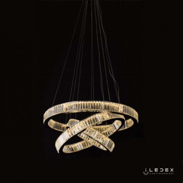 Подвесной светильник iLedex WOODSTOCK 10920P/3-70W-3000K (8/6/4) GOLD&CLEAR Подвесной светильник iLedex WOODSTOCK 10920P/3-70W-3000K (8/6/4) GOLD&CLEAR