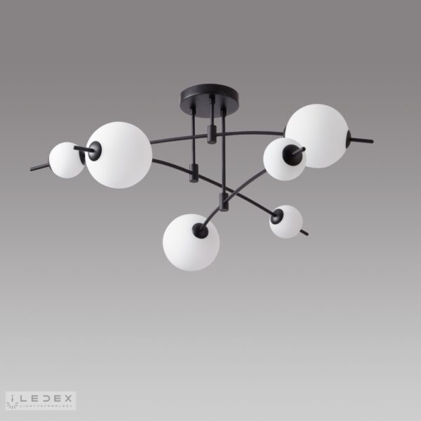 Светильник потолочный iLedex Epical 6827-6 BK+WH Светильник потолочный iLedex Epical 6827-6 BK+WH