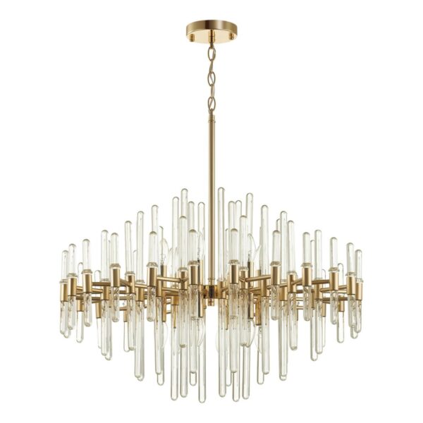 389746dc1e73bc362fa7ca009c1a8a6f 4988/12 HALL ODL22 661 золотой/стекло Люстра E14 12*40W STIKA