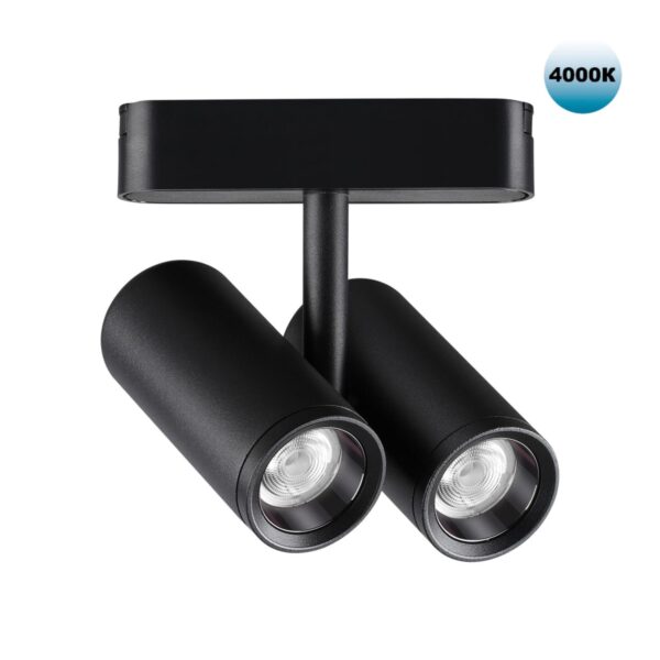 3c75399c05c6f741ba30fae90734baf2 359108 SHINO NT23 051 черный Трековый светильник для низков. шинопровода IP20 LED 4000K 2*8W 48V 1360Лм SMAL